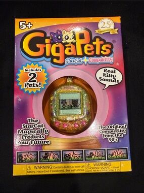 Urban Outfitters Gigapets StarCat Compukitty Toy — Pink and Gold